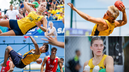 Värdefull sommar för landslagen i beachhandboll