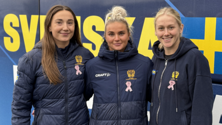 Sverige och Brasilien uppmärksammar Rosa bandet